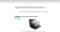 Desktop Screenshot of federaldisabilityretirement.com