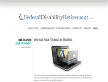 Tablet Screenshot of federaldisabilityretirement.com